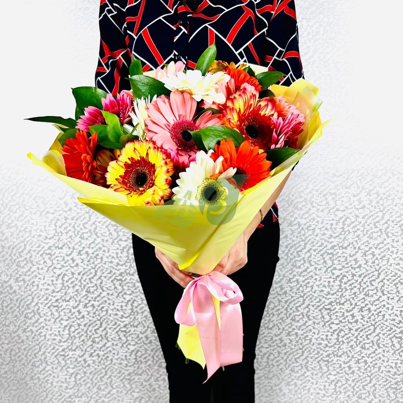 Букет из 25 гербер Милашка